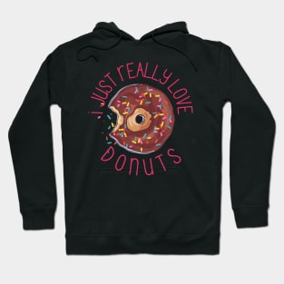 I Just Really love Donuts Cute Donut Lovers Gift Hoodie